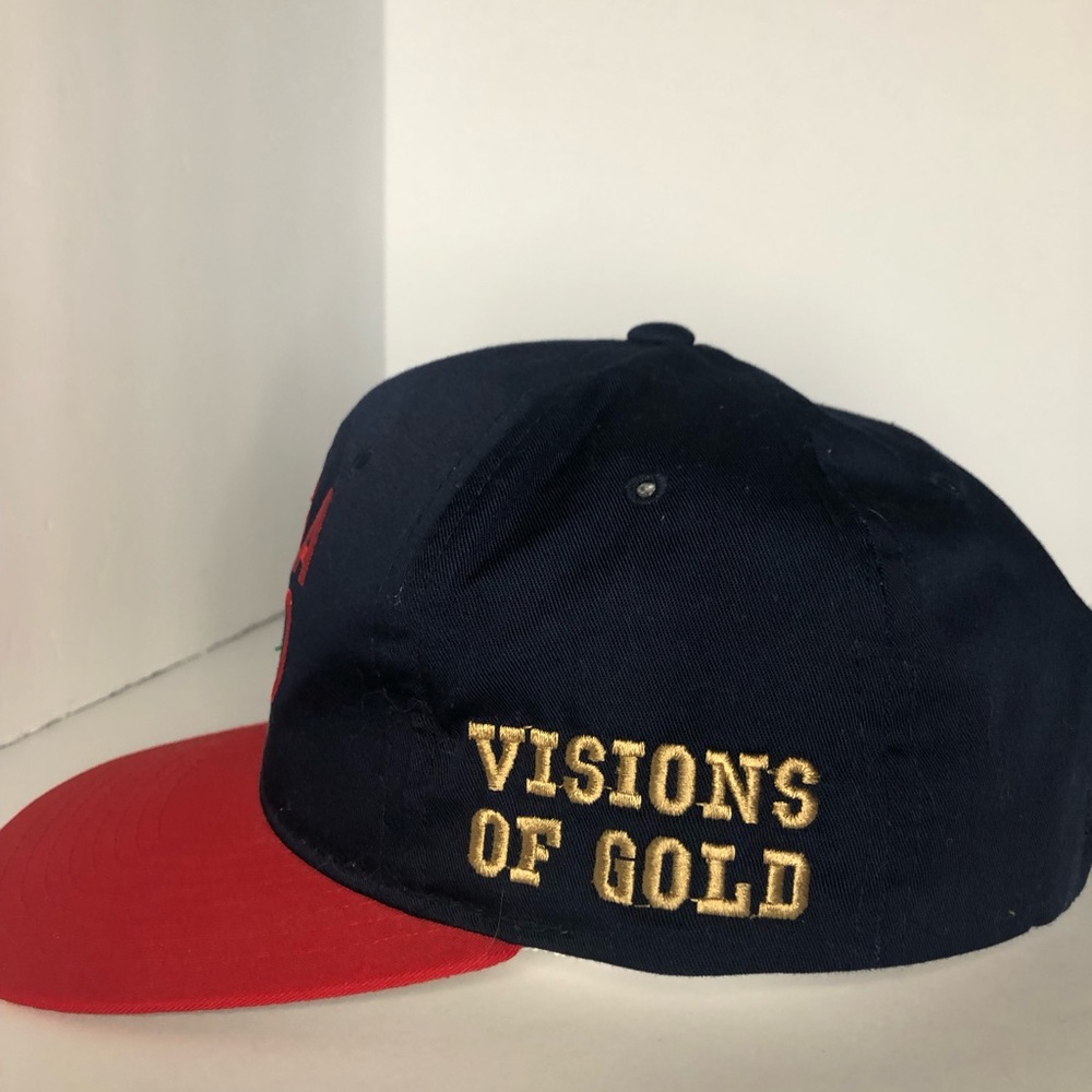 Vintage 90's OlympiCap USA Olympics Snapback 1996 Olympic Hat - Picture 2 of 5